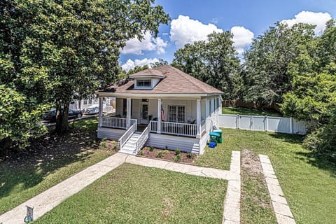 front of the house with parking.