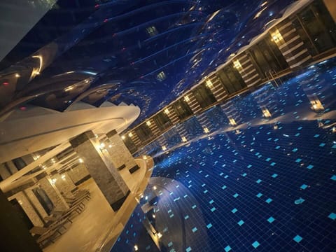Indoor pool, seasonal outdoor pool