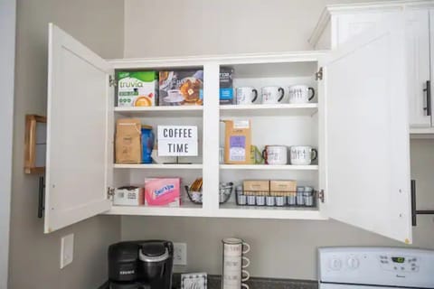 Coffee Station with Duo Keurig 12 cup coffee maker plus Single K-pod option. 