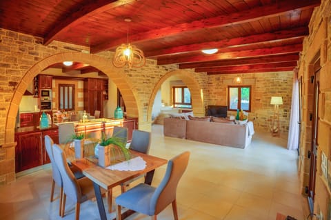 Standard Villa | Living area | 43-inch Smart TV with satellite channels, TV, Netflix