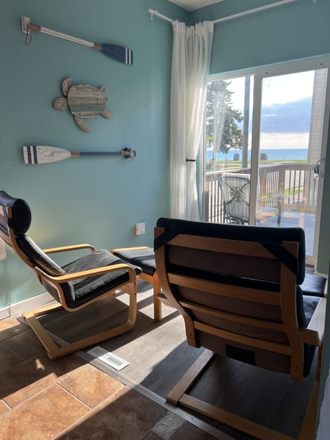 Enjoy the waves from the sun room or porch!