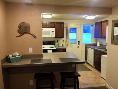 Kitchen view from living area