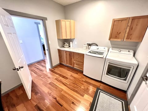 Convenience at its finest -- Enjoy a full size washer and dryer in our VRBO.