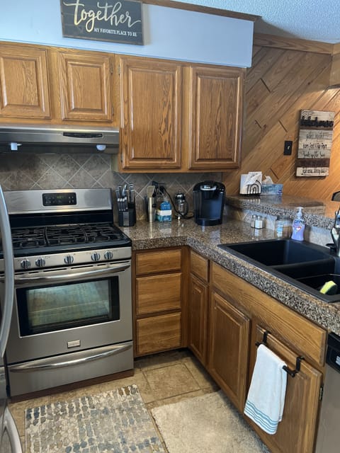 kitchen with stainless steel appliances