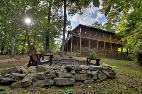 The Retreat is a luxury family-sized cabin rental in Blue Ridge