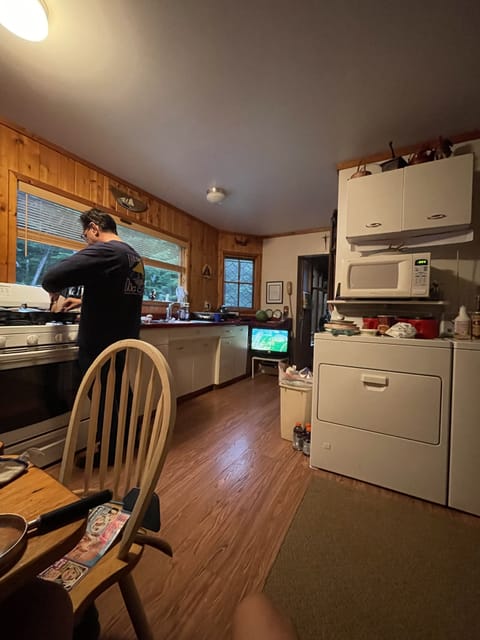 me cooking breakfast