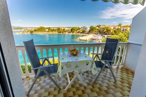 balcony with the sea view