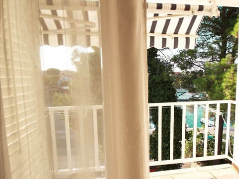 balcony with the sea view