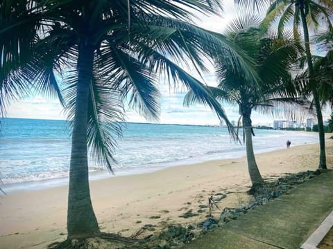 Isla verde beach, 1/2 mile from the home.