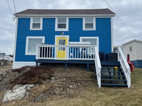 New yellow painted door