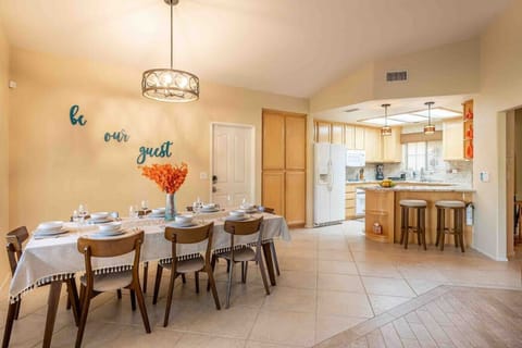 Large dining table seats 8 people