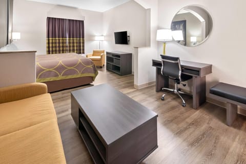 Suite, 1 King Bed | In-room safe, desk, iron/ironing board, WiFi (free)