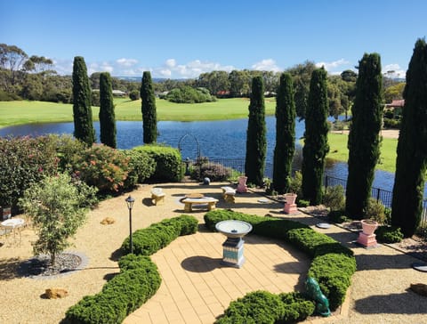 Lake surrounding the property overlooking the golf course
