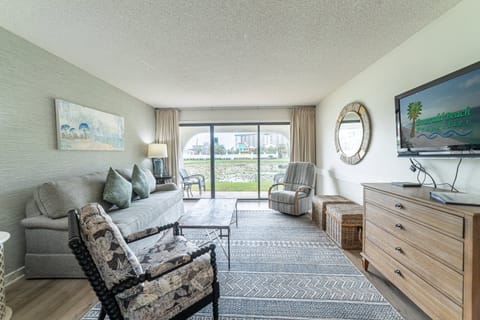 This ground floor efficiency Villa at Edgewater Beach Resort accommodates up to 4 guests