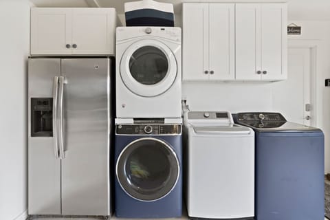 Two washers and two dryers!