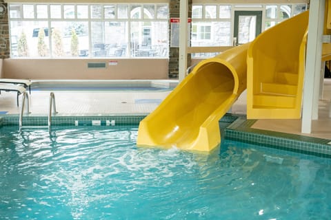 Enjoy the excellent on-site amenities including the indoor pool and waterslide!