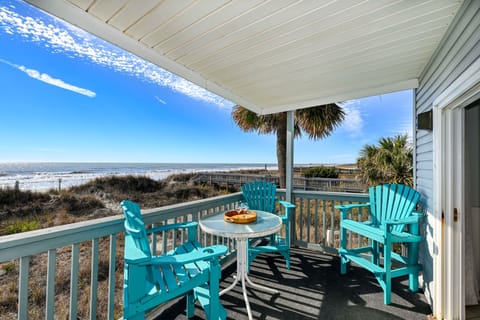 Front row seat to paradise. End unit has great balcony view to Cherry Grove pier