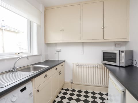 Fridge, dishwasher, electric kettle, toaster