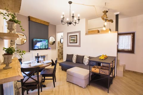 Living room with dining area