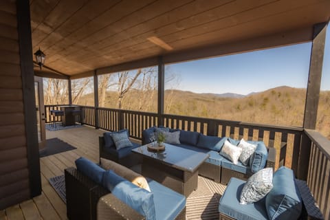 Spectacular views and comfy seats from the spacious wrap around decks.