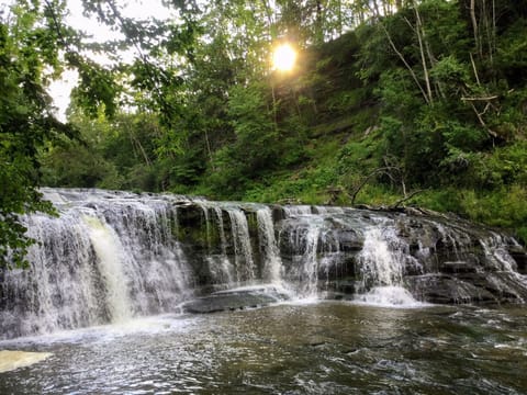 Upper Falls- A short hike from the cabin