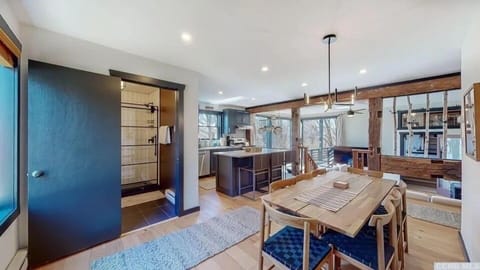 New kitchen, dining room table for 8 and fully remodeled full bathroom