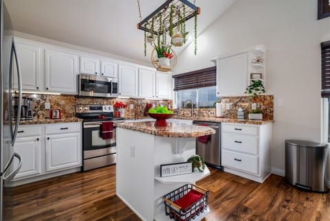 Enjoy a fully stocked kitchen, all you need to bring is your groceries