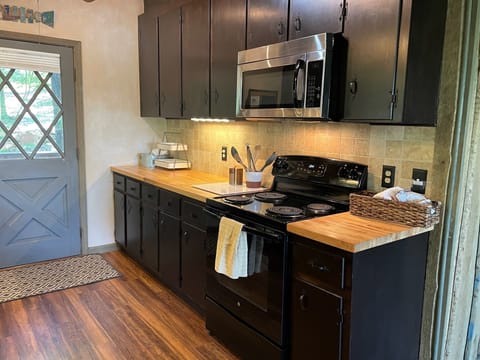 Other supplies include a crock pot, blender, mixer, cutting boards and knifes.