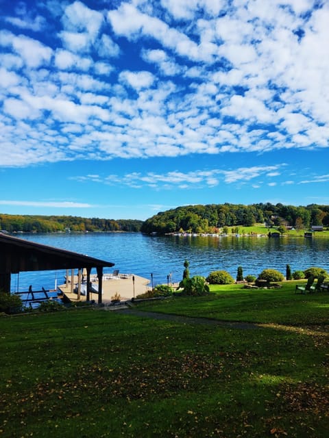 Lake and yard view