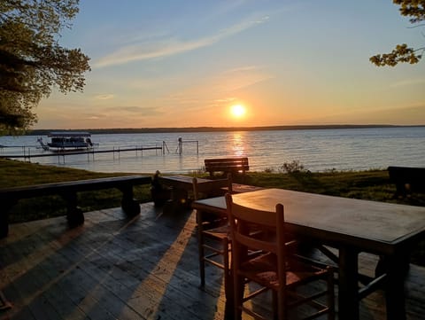 Sunset view from back deck 