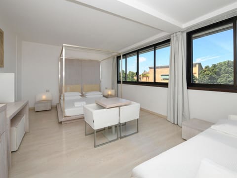 Hypo-allergenic bedding, down comforters, minibar, in-room safe