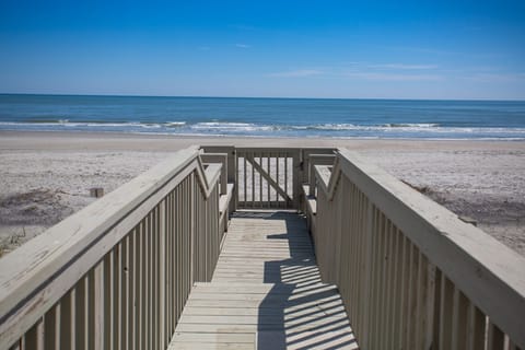 Private walkway to the beach
