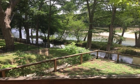 View of river from cabin porch