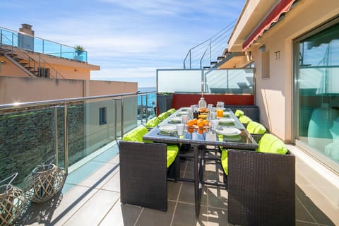 Balcony of the Borumbot apartment in the centre of Calpe