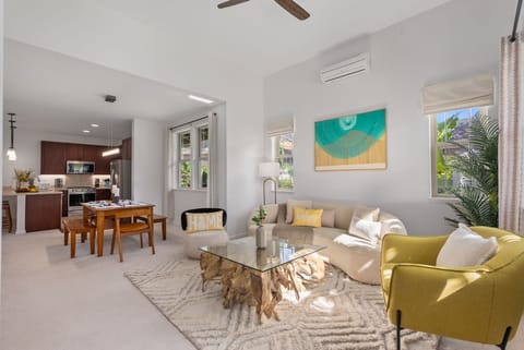 Airy and cozy living area that feels just like home