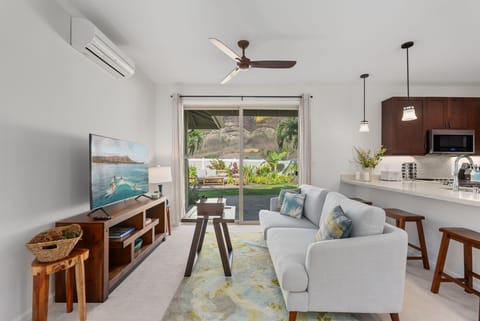 Airy and cozy living area that feels just like home