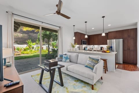 Comfortable living area ideal for lounging and movie nights