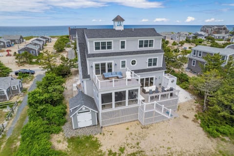 Looking out to Cape Cod Bay and East Sandwich Beach across the street.