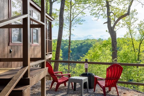 Adventure Cabin firepit area