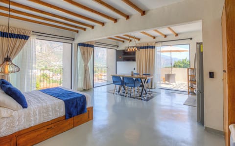 Loft with private terrace, kitchen and panoramic view | 1 bedroom, hypo-allergenic bedding, individually decorated