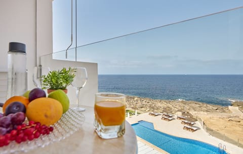 Double Room, Balcony, Sea View | In-room safe, desk, free WiFi, bed sheets