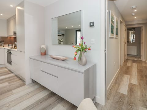 Fridge, dishwasher, electric kettle, toaster