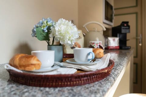 a sweet breakfast in the kitchen