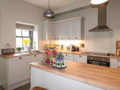 Fridge, dishwasher, electric kettle, toaster