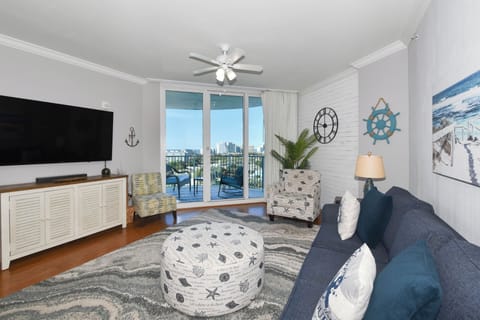 The Palms of Destin 2906 - Living Area and Balcony Access