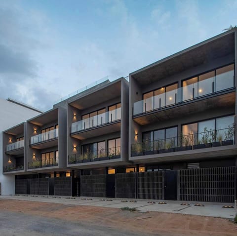 Brutalist Style Facade