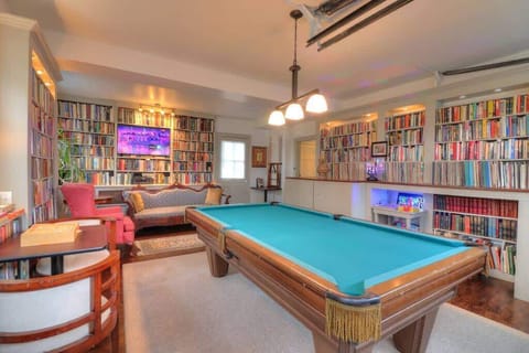 Game Room- Enjoy board games, pool, books, and a cozy place to unwind.