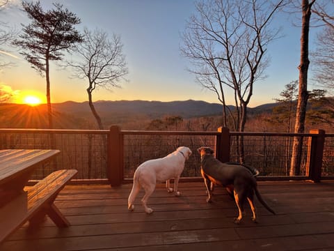 Bask in beautiful sunsets over the long-range Blue RIdge Mountain views. 
