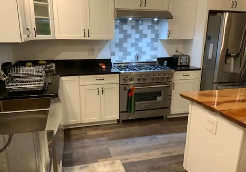 Everything you need including6 burner gas stove