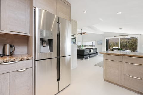 This spectacular kitchen is stocked with everything you need.